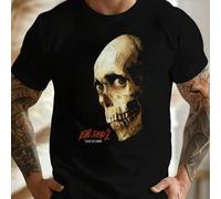 Shein Camiseta de Evil Dead 2 para hombre, 220 g/m², algodón puro, manga corta, cuello redondo, camiseta de verano (1 pieza)