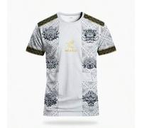 Shein Camiseta de fútbol de México para hombres, camiseta deportiva cómoda con cuello redondo para jóvenes con estampado gráfico de la civilización maya y d