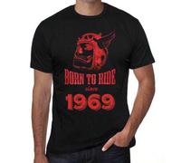 Shein Camiseta de hombre Born To Ride 1969 - Born To Ride 1969 - 56 años Camiseta gráfica Idea de regalo 56 cumpleaños Año vintage 1969 Nuevo