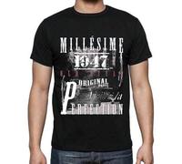 Shein Camiseta de hombre Envejecido a la perfección Vintage 1947 77 años Camiseta gráfica Idea de regalo 77.º cumpleaños Año vintage 1947 Nuevo