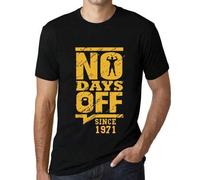Shein Camiseta de hombre Sin días libres desde 1971 - Sin días libres desde 1971 - 53 años Camiseta gráfica Idea de regalo 53.º cumpleaños Año vintage 1971