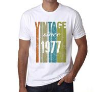 Shein Camiseta de hombre Vintage Since 1977 - Vintage Since 1977 - 47 años Camiseta gráfica Idea de regalo 47.º cumpleaños Año vintage 1977 Nuevo