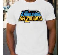 Shein Camiseta de jugador de los Caballeros del Zodiaco para hombre, diseño de Saint Seiya, camiseta de San Valentín, 1 pieza, 220 g/m², cuello redondo, inf