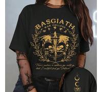 Shein Camiseta de la Cuarta Ala, Rebecca Yarros, Jinete de Dragón, Violt Sorrengail, Colegio de Basgiath, Mercancía de ACOTAR, Camiseta de la Cuarta Ala Bas