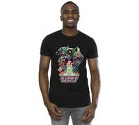 Shein Camiseta de la Liga de Superhéroes de DC SuperPets con superpoderes (Negro)