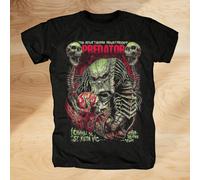 Shein Camiseta de la película de ciencia ficción Predator, Alien vs Predator AVP, camiseta para hombre de Alien VS Predator, ropa de verano, top deportivo d