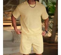 Shein Camiseta de manga corta casual vintage de moda para hombre, esencial para uso diario y salidas, regalo perfecto para familia y amigos