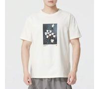 Shein Camiseta de manga corta cuello redondo de hombre, deportiva casual de verano 2025, nueva, cómoda y transpirable NEF29261IV