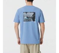 Shein Camiseta de manga corta de cuello redondo para hombre, casual y deportiva, nueva temporada verano 2025, cómoda y transpirable, NEF29271LBL