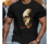 Shein Camiseta de manga corta de Evil Dead 2 para hombre, cuello redondo, 220 g/m², algodón puro de verano (1 unidad)