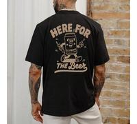 Shein Camiseta de manga corta de moda para hombres | Diseño gráfico personalizado | Esencial para el verano | Cómoda y transpirable, muestra tu personalidad