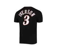 Shein Camiseta De Manga Corta Philadelphia 76er Allen Iverson para Hombre en color Negro ✅ Entrega 24/72h a España (península)