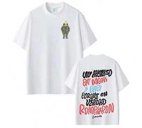 Shein Camiseta de merchandising del álbum de la gira 2026 del rapero Debi Tirar Mas Fotos DTMF Fashion, camiseta de manga corta de hip hop y música pop para