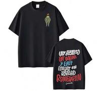 Shein Camiseta de merchandising del álbum de la gira 2026 del rapero Debi Tirar Mas Fotos DTMF Fashion, camiseta de manga corta de hip hop y música pop para