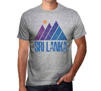 Shein Camiseta de montaña de Sri Lanka para hombre - Montaña de Sri Lanka - Camiseta gráfica ecorresponsable Regalo vintage Novedad
