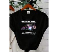 Shein Camiseta de mujer con estampado de Chase Atlantic, camiseta gráfica con licencia oficial de Ohmami para hombres