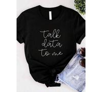 Shein Camiseta de mujer con estampado de "Data Science Analyst", "Computer Science Talk Data To Me", "Statistics Shirt", "Data Analyst Shirt", "Data Shirt",