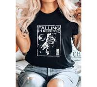Shein Camiseta de mujer con estampado de la banda Falling In Reverse, Coming Home, camiseta negra unisex de S a 5XL 2F862