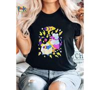 Shein Camiseta de mujer con estampado de Mareep, Flaafy y Ampharos "Ovejas eléctricas" // Johto // Gen2 // Tipo eléctrico // Lindo // Ropa de diseñador c