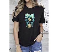 Shein Camiseta de mujer con estampado nuevo de la banda Ghost BC, talla S para adultos, A Pale Tour Named Death Tour 2018 NA