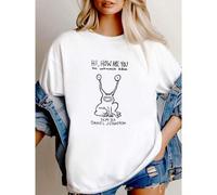 Shein Camiseta de mujer con estampado vintage Daniel Hi How Are You Johnston Talla S M L XL 2XL