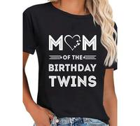 Shein Camiseta de mujer de verano estilo casual, diseño de moda con estampado posicionado "No puedo bailar, me encanta el baile muchísimo, me enamoré del ba