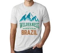 Shein Camiseta de naturaleza salvaje para hombre Adventure Calls Brazil - Wilderness, Adventure Is Calling Brazil - Camiseta gráfica ecorresponsable Regalo