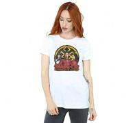 Shein Camiseta de novio de algodón con logotipo del grupo Shang-Chi y los Diez Anillos para mujeres/damas (Blanco)