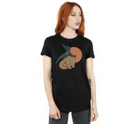 Shein Camiseta de novio de algodón con pose de Morris de Shang-Chi y los Diez Anillos para mujeres/señoras (negro)