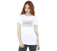 Shein Camiseta de novio de algodón para mujer/dama Shazam Fury Of The Gods We Are The Power (Blanco)