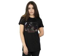 Shein Camiseta de novio de algodón "Precious Cargo" de The Mandalorian para mujer/dama (Negro)