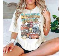 Shein Camiseta de Radiator Springs de Disney, Camiseta de Disney de Lightning McQueen, Camiseta familiar de Cars, Camiseta de vacaciones de Disney, Camiseta