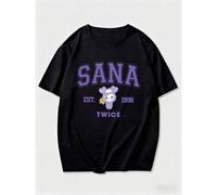 Shein Camiseta de SANA, miembro de Twice, Twice This Is For The 2026 USA World Tour