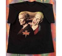 Shein Camiseta de Spike de Buffy, la cazavampiros, camiseta de Sarah Michelle Gellar, merchandising de la película y la serie de TV, camiseta casual retro d