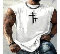 Shein Camiseta de tirantes gráfica para hombre - Vibrant sin mangas, ultra cómoda, top perfecto para el verano - Mejor con calificación superior