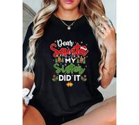 Shein Camiseta de verano casual de mujer, diseño de moda con estampado posicionado de "Abuela pirata"