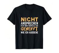Shein Camiseta de verano para hombre con el estampado "No hables, estoy tan molesto como parezco", confeccionada en algodón suave y cómodo de 190 g/m².