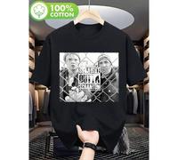 Shein Camiseta de verano para hombres con los personajes de The Office Scranton, Dugel, Mifflin y Dwight | Adecuada para todos los géneros, ropa casual y de