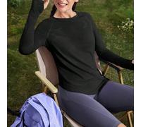 Shein Camiseta de verano para mujer con abertura para el pulgar, panel de malla, para yoga, pilates, deportes, running, fitness, morada, transpirable y elás