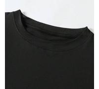 Shein Camiseta de verano para mujer de cuello redondo con estampado de letras en inglés "Odio a la gente", decorada con un vaso rosa y estrellas