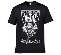 Shein Camiseta del Athletic Club de Bilbao 100% algodón Camiseta para hombre N07