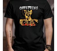 Shein Camiseta del legendario rapero The Offspring Smash, camiseta de cuello redondo para hombre, 220 g/m², para el verano, fabricada en puro algodón, manga