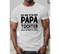 Shein Camiseta divertida de hombre con una cita en alemán - "Ich Bin Stobler Papa" (Soy un papá genial) Camiseta gráfica, camiseta ligera de uso diario para