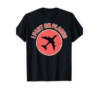 Shein Camiseta divertida para hombre con estampado "Me tiro pedos en los aviones", estampado vintage de avión, manga corta, cuello redondo, algodón, estilo