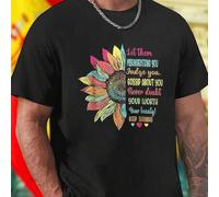 Shein Camiseta DTF para hombre Let them misunderstand you Judge you Gossip about you Never doubt your worth Your beauty Keep shining moda casual estilo mod