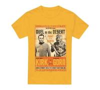 Shein Camiseta Duel In The Desert para hombre (Dorada)