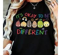 Shein Camiseta "Está bien ser diferente", camiseta Sped, regalo de neurodiversidad, camiseta de educación especial, camisetas de maestros de AAC, camiseta R