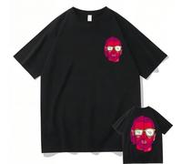 Shein Camiseta estampada Le Monde Chico Álbum PNL Camiseta gráfica de rap francés Camisetas de hip-hop Camisetas para hombre/mujer Marca Harajuku Camisetas