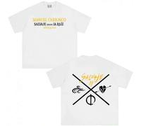 Shein Camiseta estampada "Manuel Carrasco Salvaje Desde Ia Raiz Sevilla 2026" para hombres y mujeres, de estilo vintage y hip hop, con diseño oversize