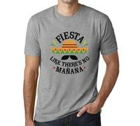 Shein Camiseta Fiesta Like There's No Tomorrow para hombre - Fiesta Like There's No Mañana - Camiseta gráfica vintage ecorresponsable Regalo novedoso